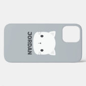 かわいい猫の名パーソナライズされた前 Case-Mate iPhoneケース (裏面 (横))