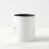 かわいい猫の名入れテキスト マグカップ (中央)