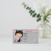 かわいい猫の名刺 名刺 (スタンド正面)