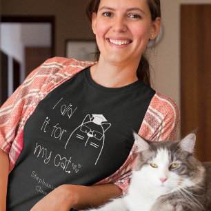 かわいい猫の名前2023グラッドブラック Tシャツ