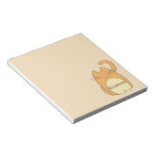 かわいい猫の名前 |ベージュ ノートパッド (アングル)