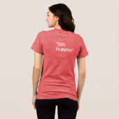 かわいい猫の噛みつきTシャツ トライブレンドTシャツ (裏面全面)