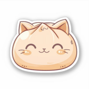 かわいい猫の団子ちゃん シール