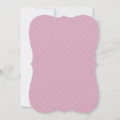 かわいい猫の女の子の誕生日 招待状 (裏面)