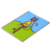 かわいい猫の女の子 スパイラルノート ノートブック (左側)