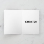 かわいい猫の子供の誕生日大きいグリーティングカード サンキューカード (内部)