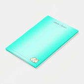 かわいい猫の子猫カラフルのグラデーシパーソナライズされたョン名 ポストイット (アングル)