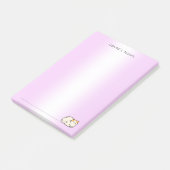 かわいい猫の子猫カラフルのグラデーシパーソナライズされたョン名 ポストイット (アングル)