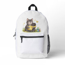 かわいい猫の学校用バックパック