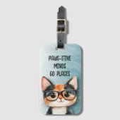 かわいい猫の学校、スポーツ ラゲッジタグ (正面縦)