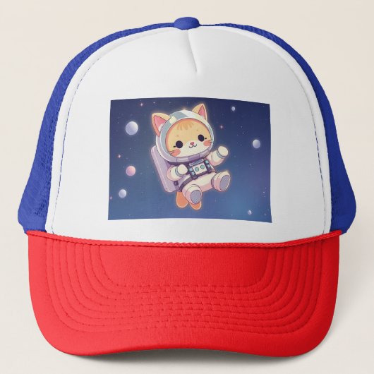 かわいい猫の宇宙 キャップ (正面)