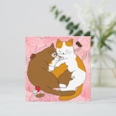 かわいい猫の家族 シーズンカード (スタンド正面)