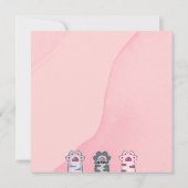 かわいい猫の家族 シーズンカード (裏面)