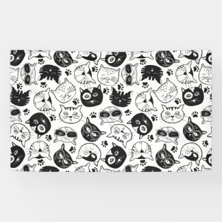 かわいい猫の家猫、メイン·クーン 横断幕