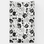 かわいい猫の家猫、メイン·クーン 横断幕 (縦)