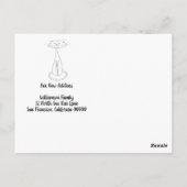 かわいい猫の引っ越しました新しいアドレス ポストカード (裏面)