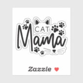 かわいい猫の引用 シール (シート)