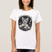 かわいい猫の怒りが私を飲み込む 面白い皮肉な子猫 Tシャツ (正面)