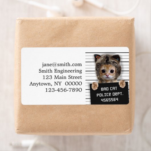 かわいい猫の悪い子 ラベル (インサイチュ)
