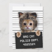 かわいい猫の悪い少年 招待状 (裏面)