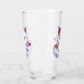 かわいい猫の愛のサイン手57577 タンブラーグラス (左)