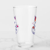 かわいい猫の愛のサイン手57577 タンブラーグラス (右)