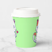 かわいい猫の愛のサイン手57577 紙コップ (左)