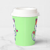 かわいい猫の愛のサイン手57577 紙コップ (右)