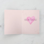 かわいい猫の愛のバレンタインデーのカード シーズンカード (内部)