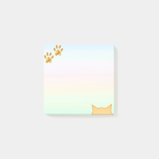 かわいい猫の手 ポストイット (正面)