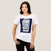 かわいい猫の数学Tシャツ 数学好きに トライブレンドTシャツ (正面全面)