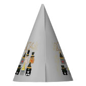 かわいい猫の新年のパーティーカスタムパーティー帽子 パーティーハット (裏面)