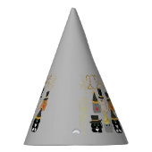 かわいい猫の新年のパーティーカスタムパーティー帽子 パーティーハット (右)