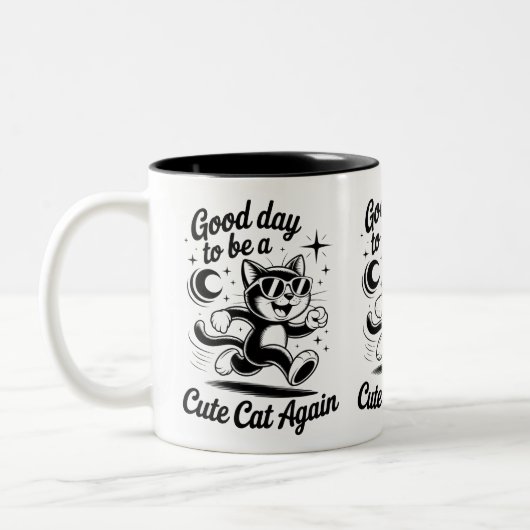 かわいい猫の日 ツートーンマグカップ (左)