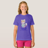 かわいい猫の昼寝チャンピオンTシャツ Tシャツ (正面フル)