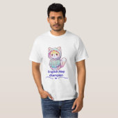 かわいい猫の昼寝チャンピオンTシャツ Tシャツ (正面フル)