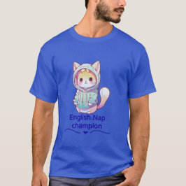 かわいい猫の昼寝チャンピオンTシャツ Tシャツ