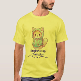 かわいい猫の昼寝チャンピオンTシャツ Tシャツ
