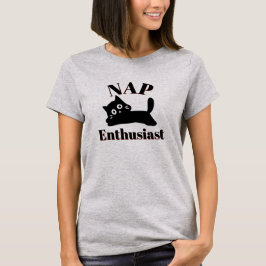 かわいい猫の昼寝好き Tシャツ