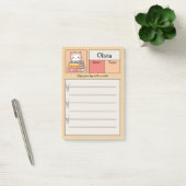 かわいい猫の本スタンド オーダーメイド ポストイット (オフィス)
