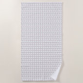 かわいい猫の柄シームレスな背景 ビーチタオル (正面)