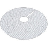 かわいい猫の柄シームレスな背景 ブラッシュドポリエステルツリースカート (アングル)