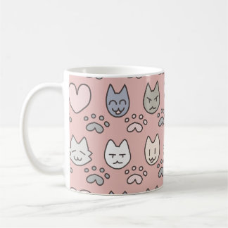 かわいい猫の柄 コーヒーマグカップ