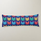 かわいい猫の柄 ボディピロー (裏面)