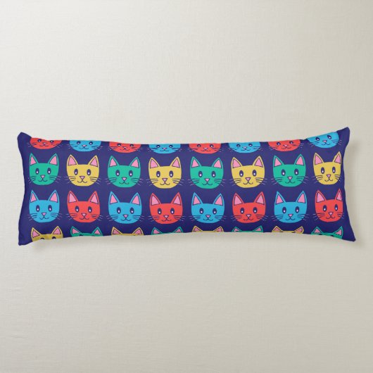 かわいい猫の柄 ボディピロー (裏面)