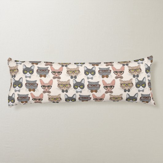 かわいい猫の柄 ボディピロー (裏面)