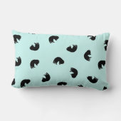 かわいい猫の柄 ランバークッション (裏面)