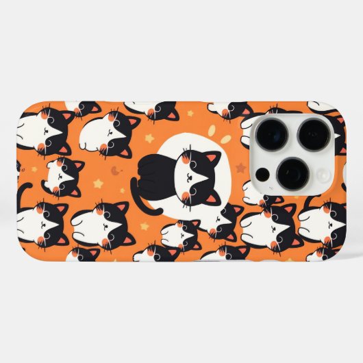 かわいい猫の柄 Case-Mate iPhoneケース (裏面 (横))