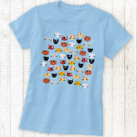 かわいい猫の柄 Tシャツ<br><div class="desc">可愛らしい子猫のおもしろい柄。オリジナルアートby Nic Squirrell.</div>