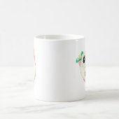 かわいい猫の植物愛好家キャラクターマグ コーヒーマグカップ (中央)